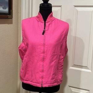 WALLS WOMENS PINK SHERPA LINING OUTDOORS  VEST SIZE MEDIUM REGULAR.